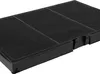 A black carbon filter for a range hood, shown at a slight angle on a white background. Produktbild-Vorschau