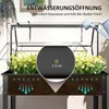 Outsunny Hochbeet mit Abdeckung, erhöhtes Kräuterbeet mit Produktbild-Vorschau 6