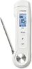 A white digital thermometer with a metal probe is shown against a white background. Produktbild-Vorschau