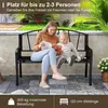 Garten- und Parkbank - 2-Sitzer Metallbank - Wetterfest - Produktbild-Vorschau 4