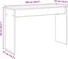vidaXL Pied de piano Blanc 100 x 32 x 64 cm Bois composite Voir les images du produit 7