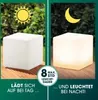 DS Produkte Solarleuchte weiß 30x30cm LED Leuchtwürfel Produktbild-Vorschau 2