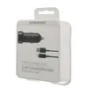 The image shows the retail packaging of a Samsung car charger mini with a micro USB cable. Produktbild-Vorschau