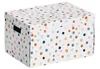 Zeller 14475 Zeller Dots Aufbewahrungsbox weiß, mit Punkten Anteprima dell’immagine prodotto 6