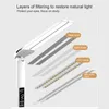 Tischlampe LED Doppelkopf Faltbar Touch mit Kalenderuhr USB Produktbild-Vorschau 8