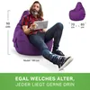 Green Bean® Sitzsack mit Rückenlehne "Cozy" 80x70x90cm - Produktbild-Vorschau 4
