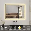 LED Spiegel mit Bluetooth 70×50cm Kalt/Neutral/Warmweiß Produktbild-Vorschau 2