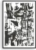 Gerahmtes Poster - Schwarzer Rahmen - Schwarzweiß Figuren Produktbild-Vorschau 1