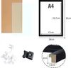 2 Stück Bilderrahmen A4, 21x29.7cm, MDF Fotorahmen Natur Produktbild-Vorschau 8