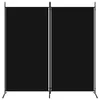 A black room divider with two panels. Náhled obrázku produktu