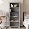 vidaXL Regał 5 przegród BODO Szary 82x40x173 cm lite drewno Podgląd zdjęcia produktu 2