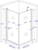 Duschkabine CASA-ONE 90 x 90 x 190 cm ohne Duschtasse Produktbild-Vorschau 5