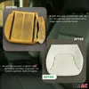 A collage showing a before and after comparison of a car seat cushion. Produktbild-Vorschau