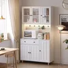 Kuchyňská vysoká skříň BEALIFE, rozměry 98x38x180 cm, s LED Náhled obrázku produktu 8