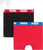2er Pack PUMA Basic Boxershorts Jungen red/black 134-140 Produktbild-Vorschau 2