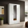 Karl Armoire à portes battantes 120 cm Blanc Voir les images du produit 9
