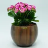 Keramik Blumentopf Bali in Holzdekor Durchmesser 17 cm / Produktbild-Vorschau 2