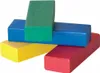 A group of colorful wooden blocks arranged in a stacked formation. Podgląd zdjęcia produktu