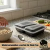 BigDean 10 Stück wiederverwendbare Meal Prep Boxen mit Produktbild-Vorschau 2