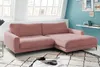 KAWOLA Ecksofa CARA Sofa Recamiere rechts Cord rosa Produktbild-Vorschau 2