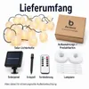 Solar Lichterkette 30 LED Lampions warmweiß – 6,5 m Garten Produktbild-Vorschau 5