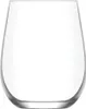 A clear, studio shot of a single, empty glass on a white background. Produktbild-Vorschau