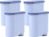 Four light blue water filter cartridges with blue lids are arranged in a two-by-two grid against a white background. Produktbild-Vorschau