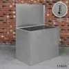 Bac à fourrage galvanisé, 1 compartiment, 64 litres, bac de Voir les images du produit 2