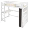 Hochbett 90x200cm mit Schreibtisch, Kreidetafel & Produktbild-Vorschau 15