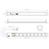 BACHMANN 19" Steckdosenleiste 8-fach mit ÜS ohne Schalter Produktbild-Vorschau 2