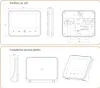 Diagrams showing installation and placement options for a thermostat. Náhled obrázku produktu