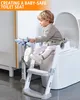 Kinder-WC-Sitz mit Treppe, spritzwassergeschützt und Produktbild-Vorschau 3