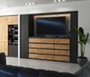 A modern living room with a TV console and wine cabinet. Podgląd zdjęcia produktu