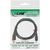 InLine USB 2.0 Mini-Kabel, USB A ST/Mini ST 5pol, schwarz, Produktbild-Vorschau 3
