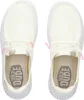 NOUVEAU Hey Dude Femmes Slipper in Spark White en tissu/lin Voir les images du produit 9