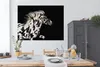 MuchoWow® Poster Pferd - Dots - Schwarz 160x120 cm - Foto Produktbild-Vorschau 3