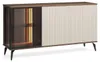 Sideboard Kommode YUKO 154 cm Nussbaum Kaschmir LED Produktbild-Vorschau 3