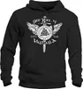 Hoodie Herren See you in Valhalla Schwert Runen Odin Produktbild-Vorschau 2