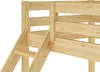 A close-up view of the wooden structure of a bunk bed, focusing on the ladder and railing. Produktbild-Vorschau