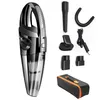 A portable vacuum cleaner and its accessories are displayed against a white background. Produktbild-Vorschau