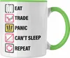 Trendation - "Eat Sleep Panic Repeat" Tasse Geschenkidee Produktbild-Vorschau 1