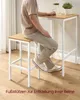 VASAGLE Bartisch-Set mit 2 Barhockern, 60 x 60 x 90 cm, Produktbild-Vorschau 6