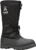 A black winter boot on a white background. Produktbild-Vorschau