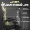 A diagram illustrating the 4-point precision support of a gaming chair, highlighting spinal support and back comfort. Anteprima dell’immagine prodotto