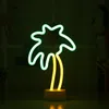 Lampe NEON LED, lampe décorative sur pied, palmier vert Voir les images du produit 6