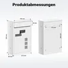 Poštovní schránka Wiltec bílá 215x320x90mm Poštovní Náhled obrázku produktu 10
