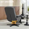 HOMCOM Relaxsessel mit Hocker, drehbarer Fernsehsessel mit Produktbild-Vorschau 6