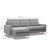 Ecksofa mit Schlaffunktion, Schlafcouch Ausziehbar ELMA, Produktbild-Vorschau 8