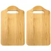 2er Set Schneidebrett aus Naturholz 25x15x1cm Küchenbrett Produktbild-Vorschau 1