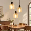 Lampada a sospensione ZMH, vetro, 3 luci, rotonda, attacco Anteprima dell’immagine prodotto 1